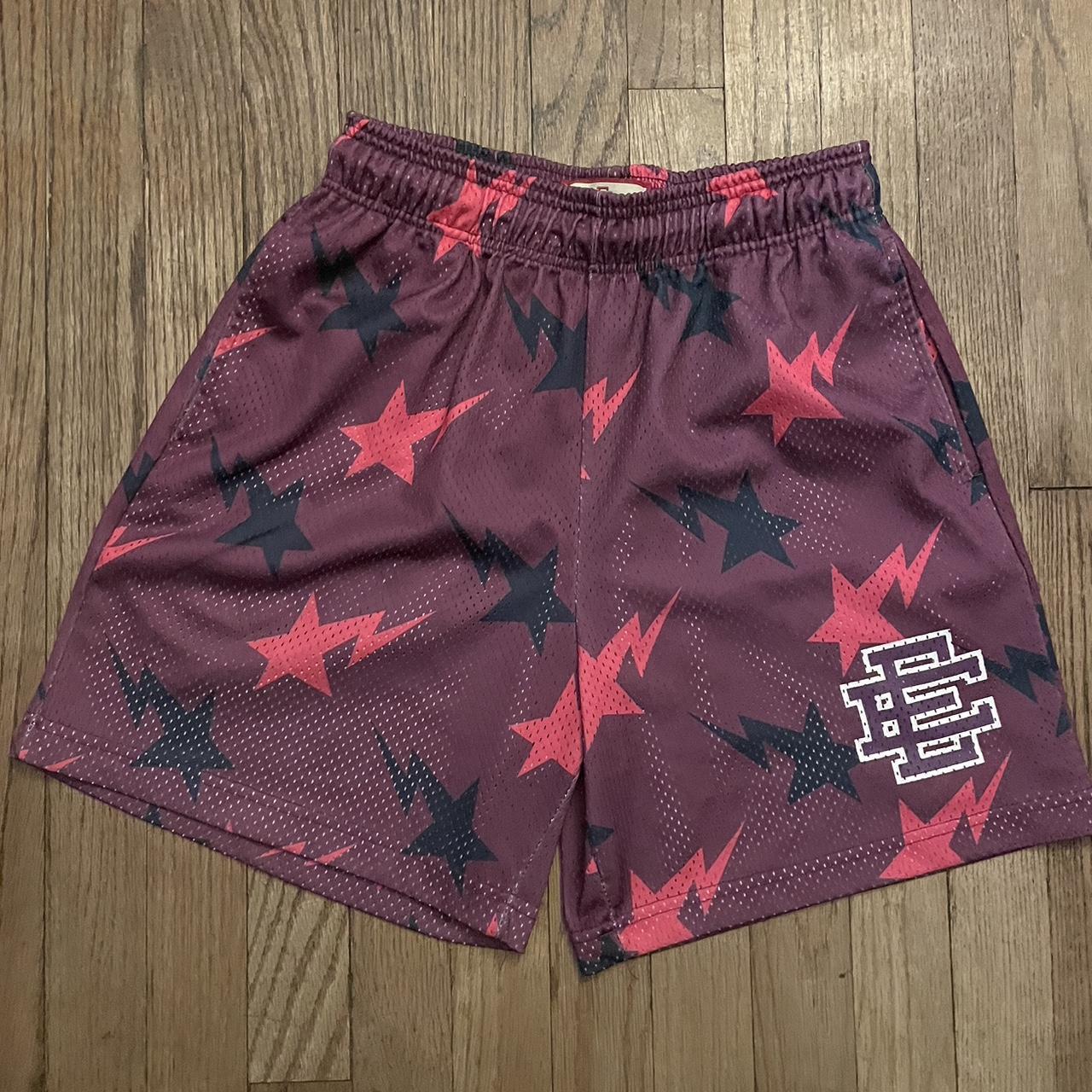 Eric emanuel shorts outlet burgundy size medium