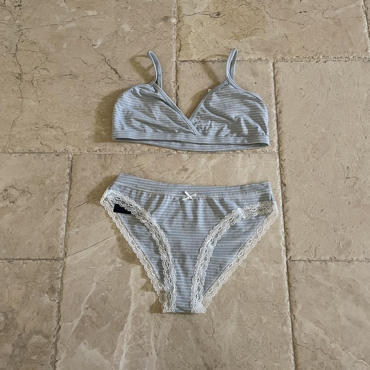 Brandy Melville bralette and panties set BNWT - Depop