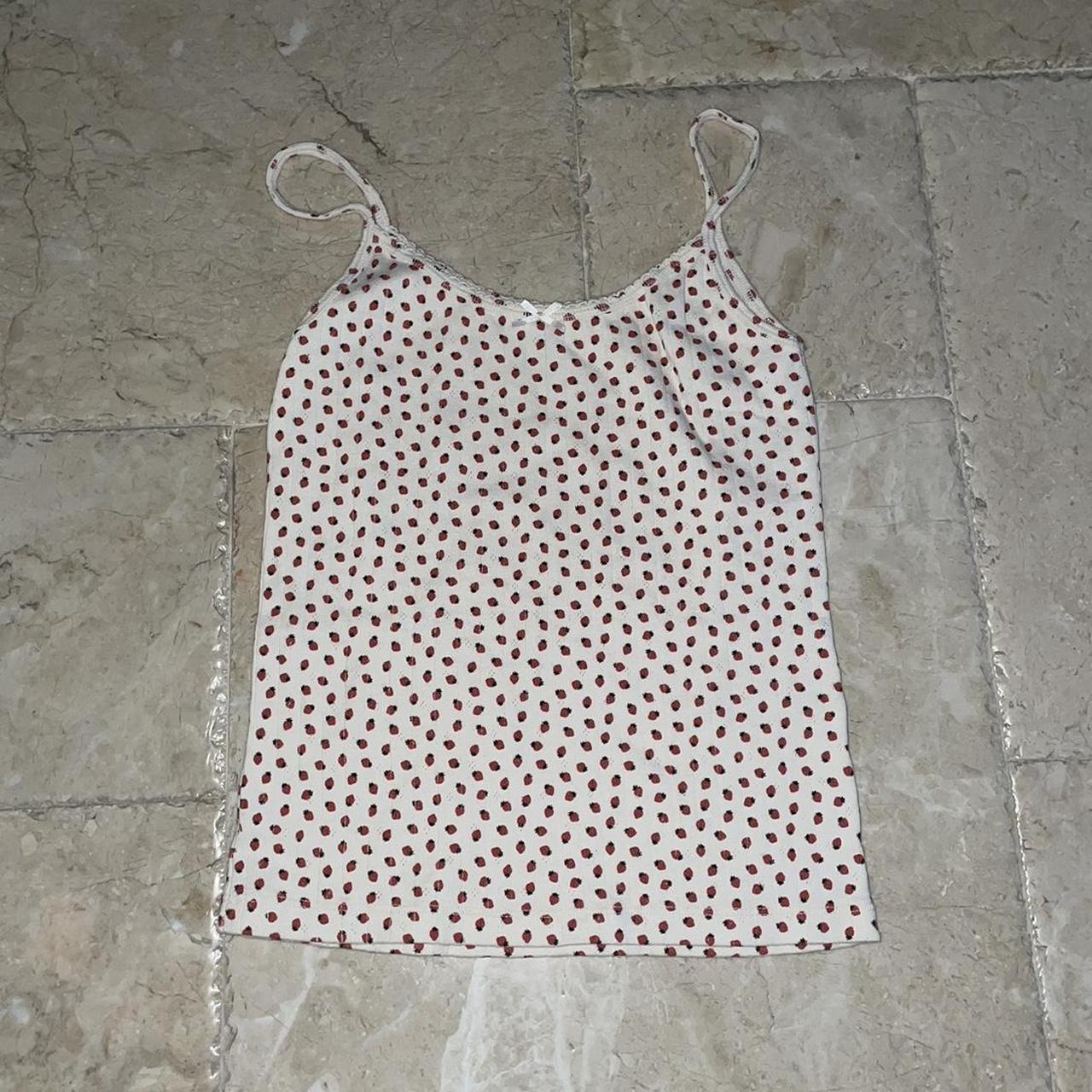 Brandy Melville Strawberry Print Tank Top BNWT - Depop