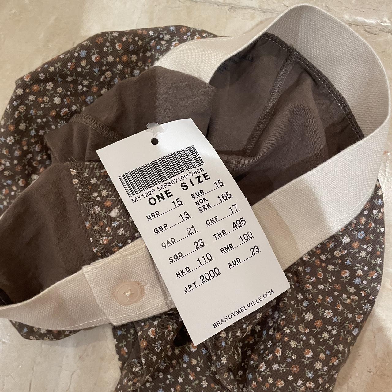 Brandy Melville brown floral boy shorts , BNWT