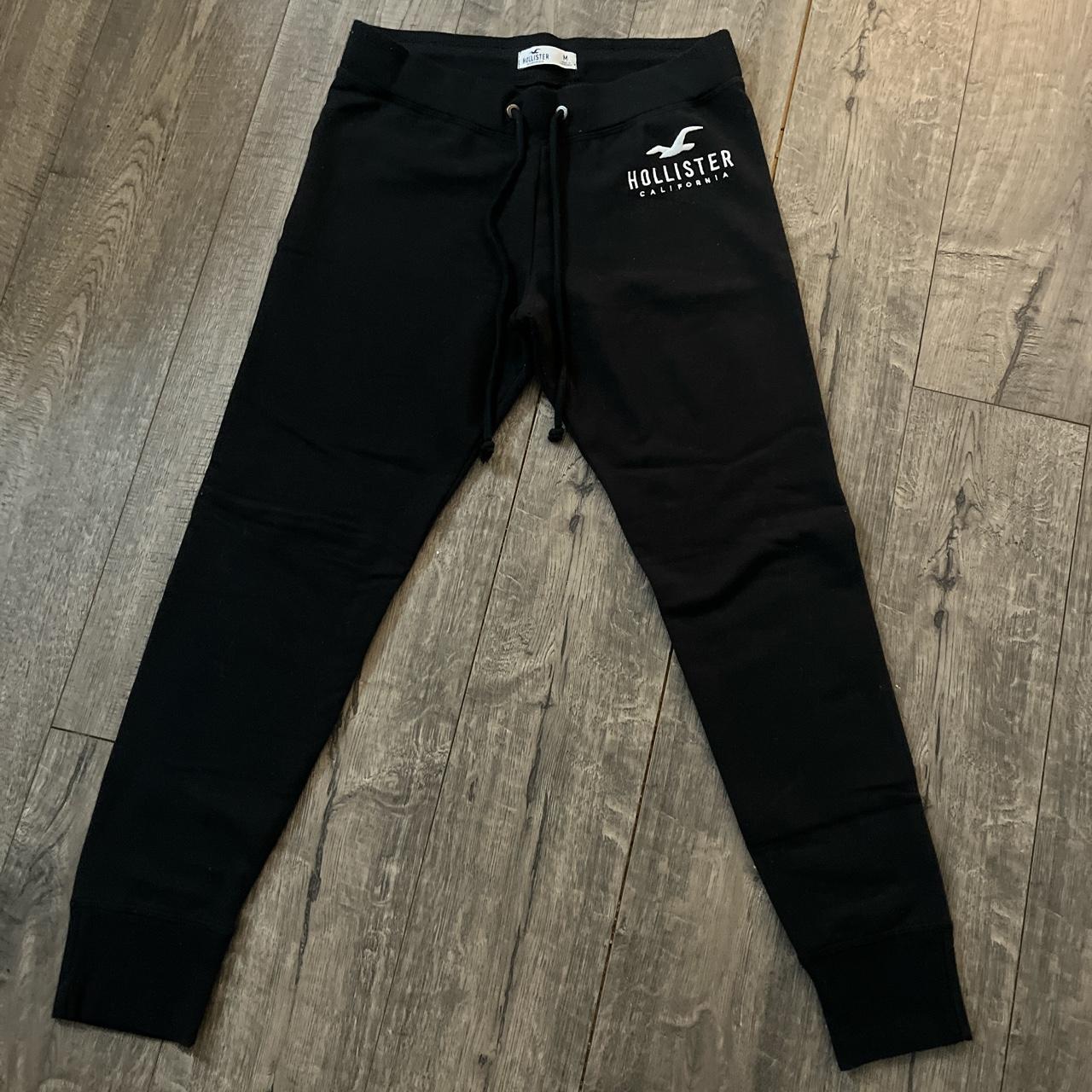 Black Hollister Sweat pants Has 2 small stains One - Depop