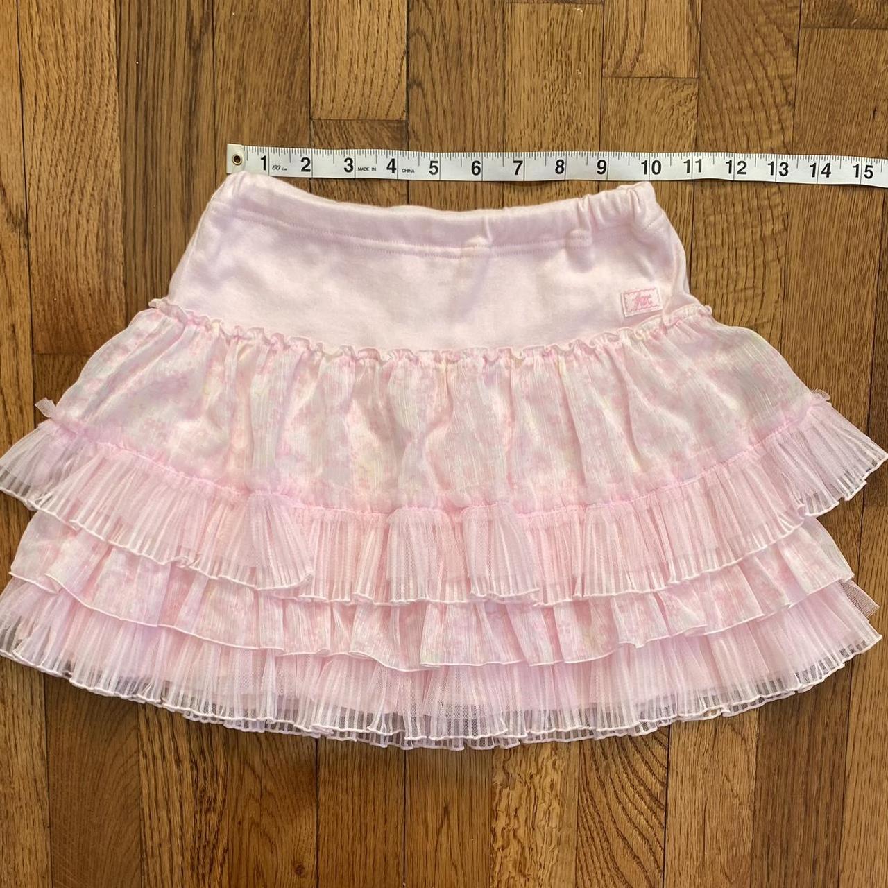 mezzo piano pink ruffle tiered skirt 🎀 japanese size... - Depop