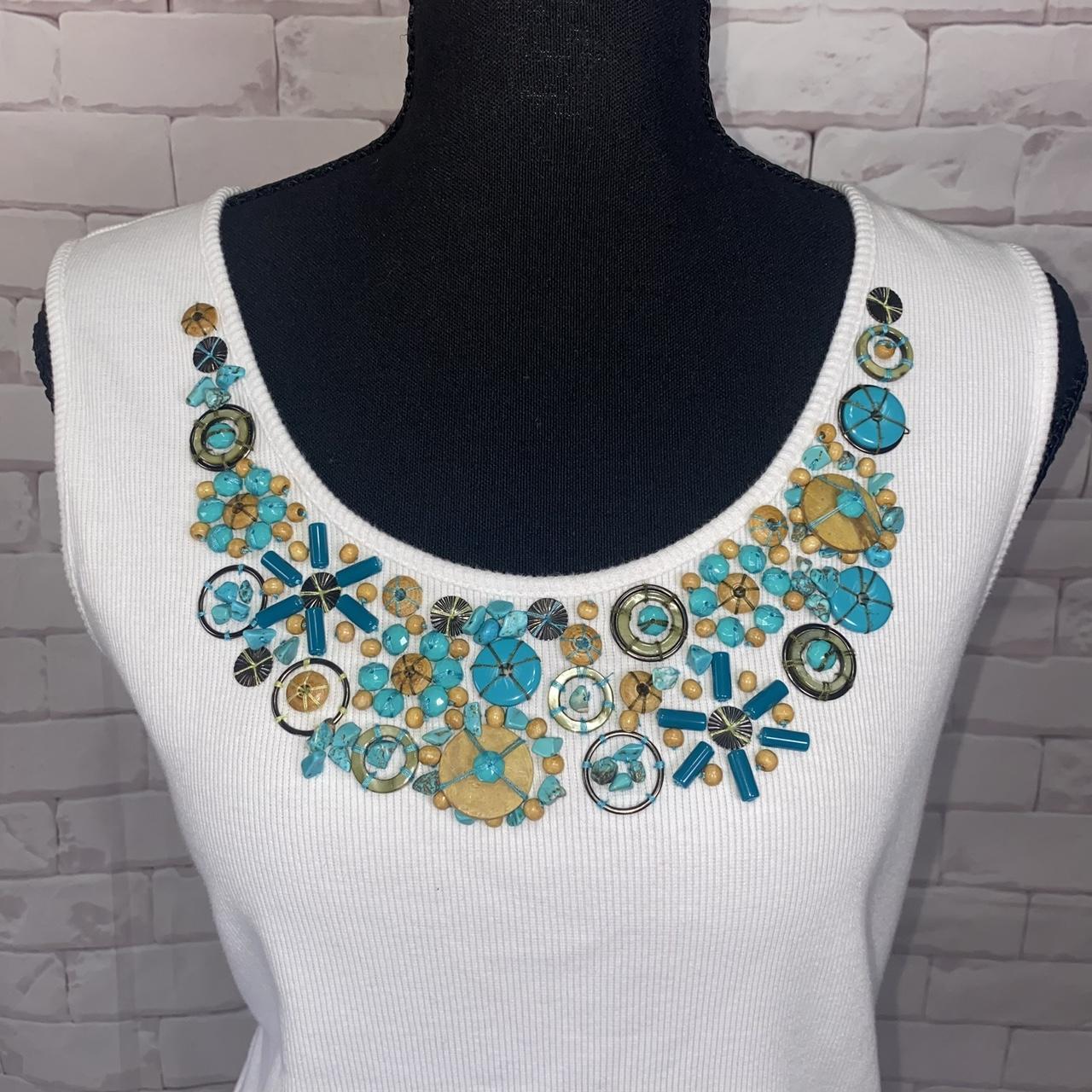 Ruby Rd. Women's Tank top - White/Multi - L – Rub… - image 2