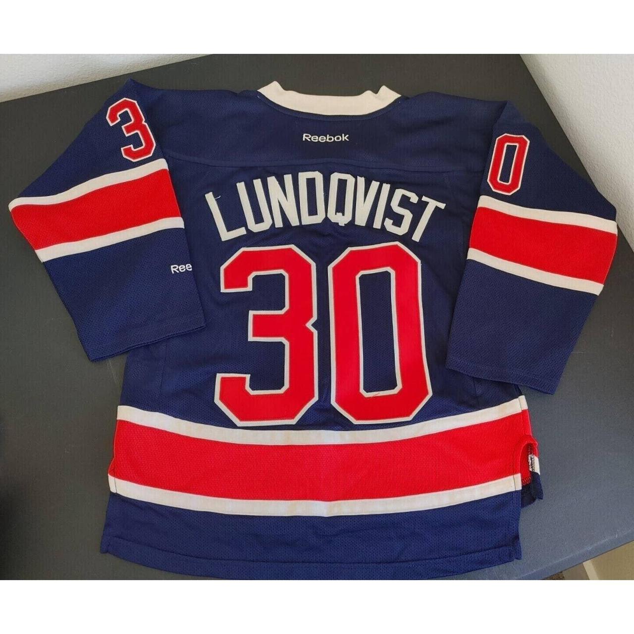 Adult Authentic New York Rangers Henrik Lundqvist White Official Adidas  Jersey