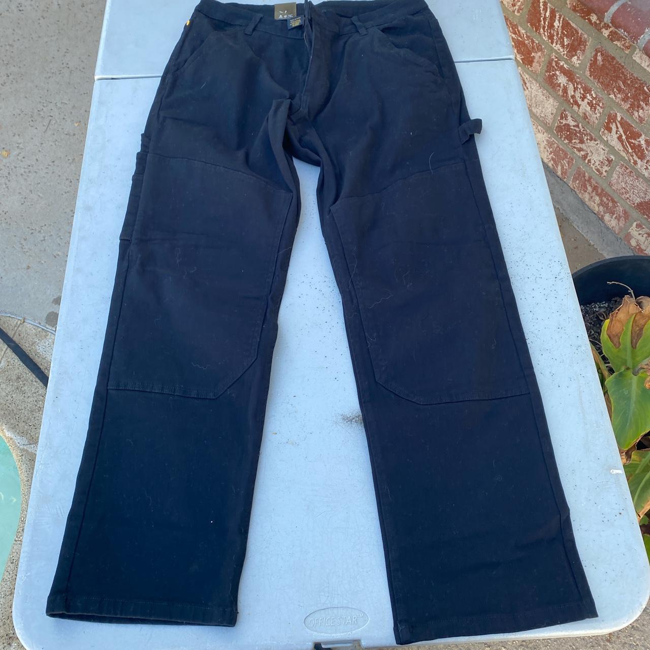 Black CAT workwear carpenter pants Never worn 34x32 - Depop