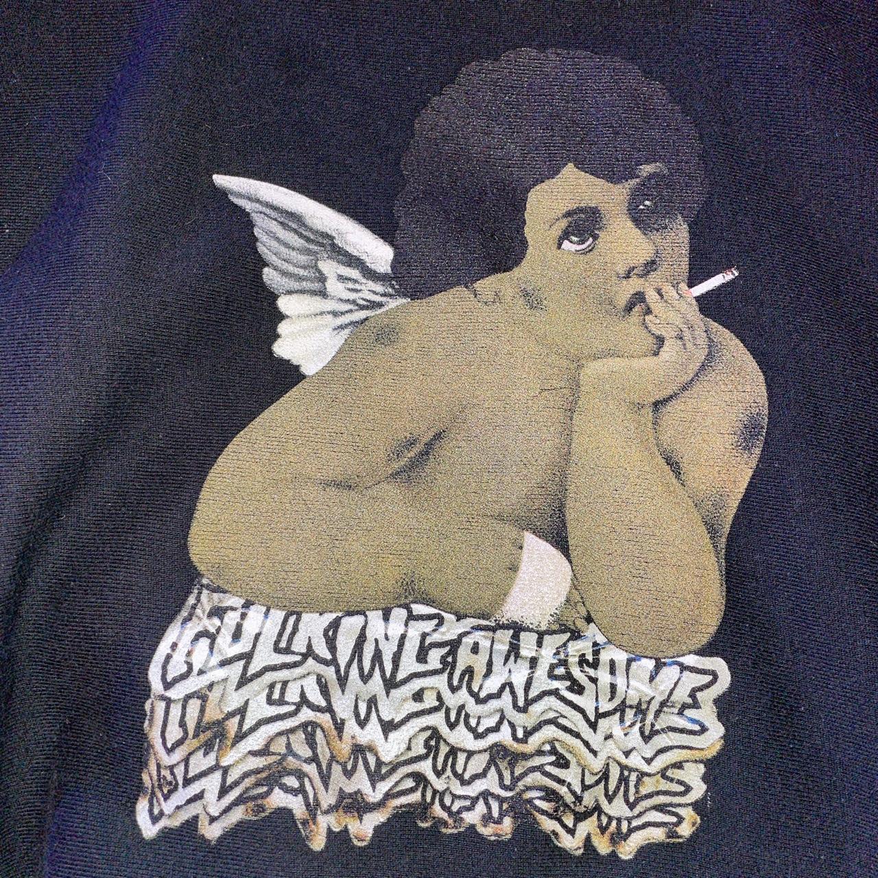 Fucking Awesome Angel smoking hoodie.