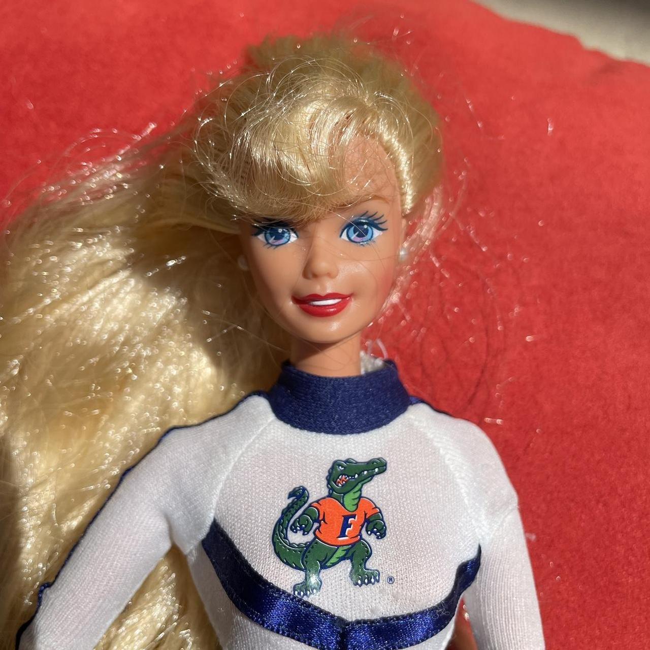 Vintage Florida Gators Cheerleader Barbie Doll from... - Depop