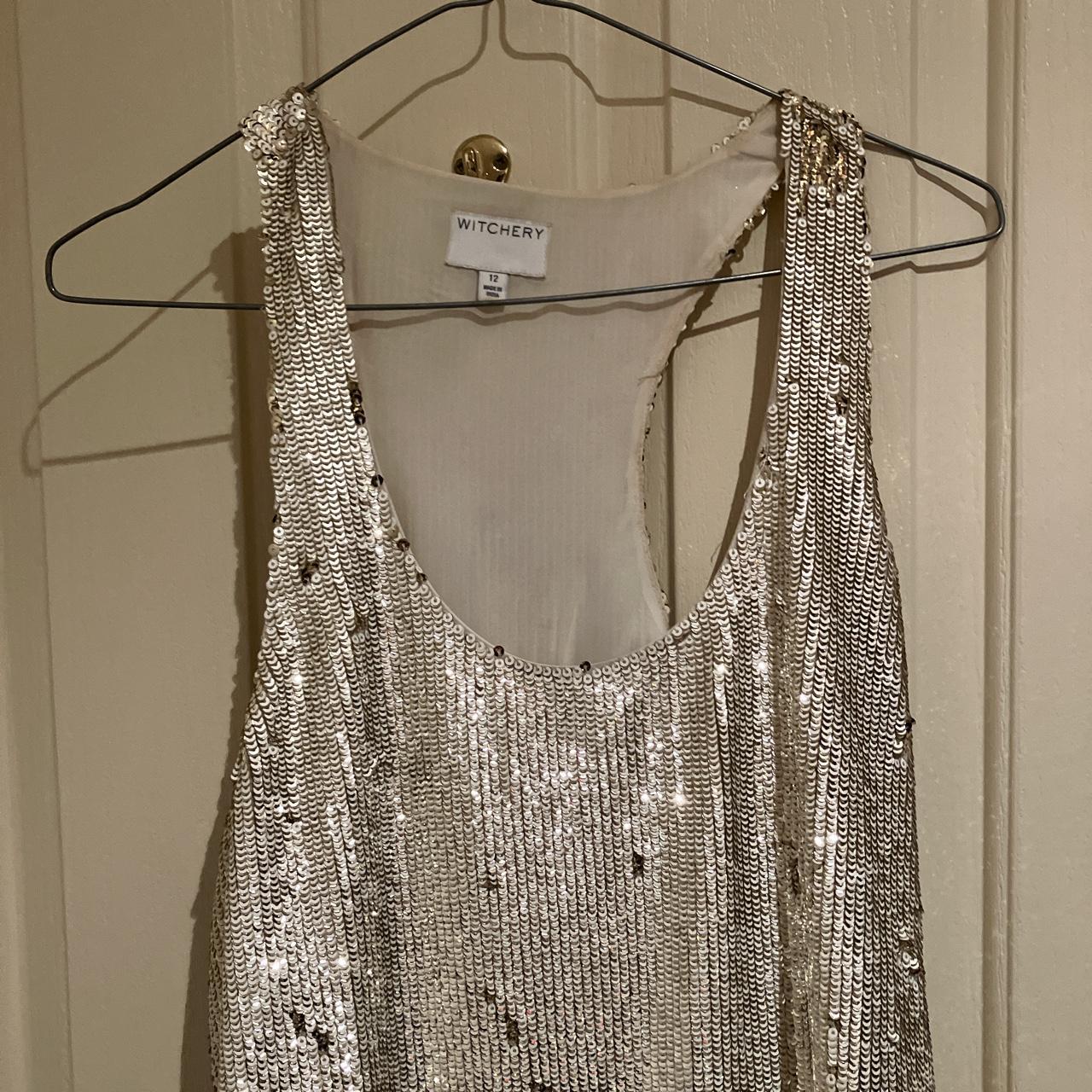 Brand - Witchery Clothing - singlet Colour- silver... - Depop