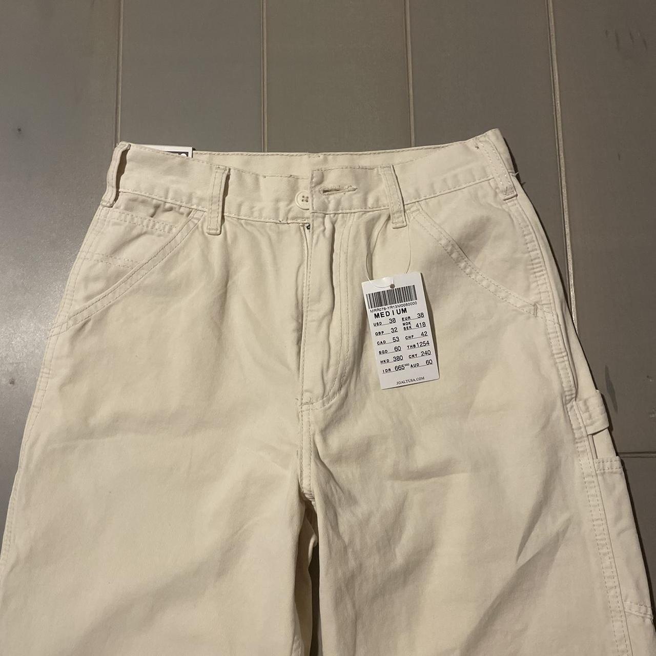 Brandy Melville/John Galt Ivory Cargo Pants READ... - Depop