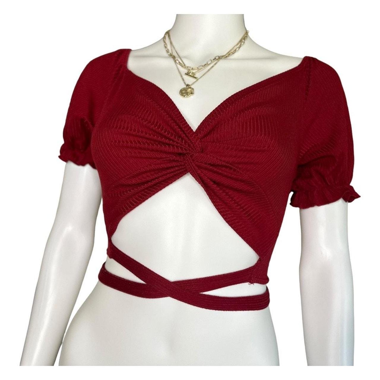 Source Unknown Women's Crop top - Red - L – Madra… - image 7