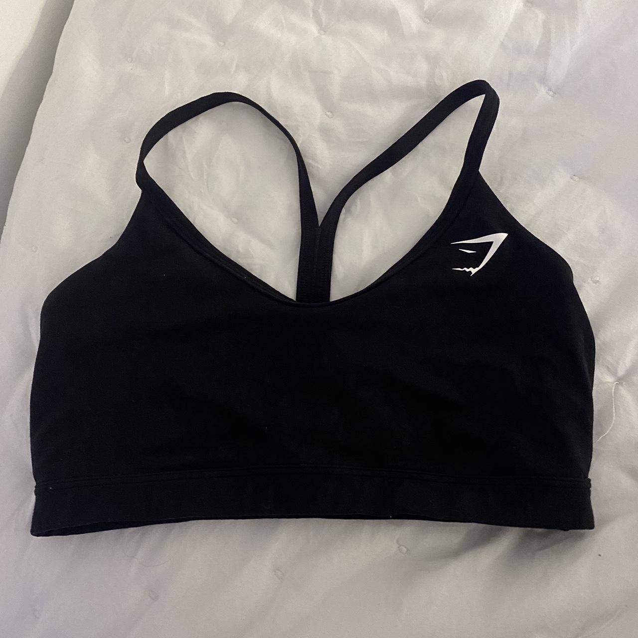 Black gymshark sports bra 🖤 Size : small - Depop