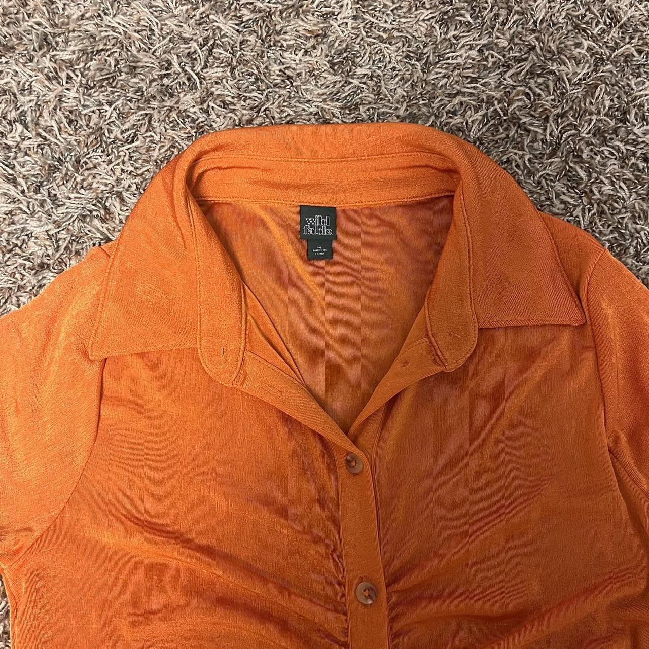 Wild Fable Orange Flannel XL Size XL - Depop