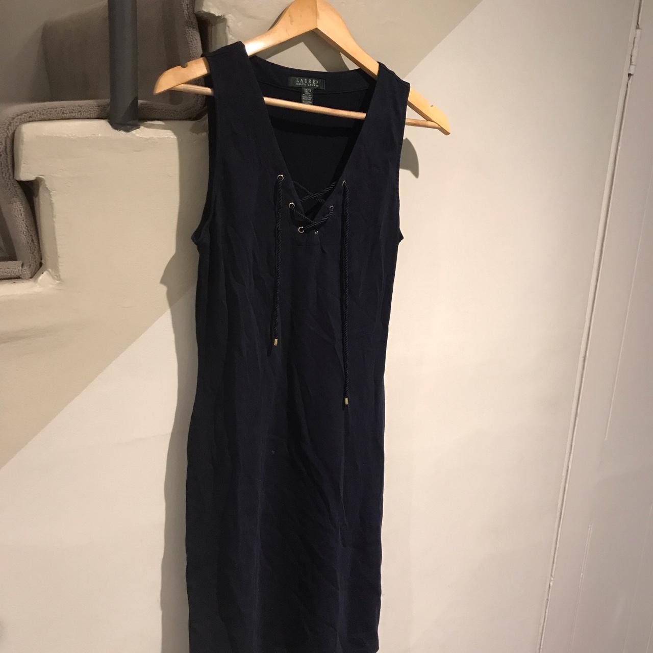 Ralph Lauren shirtless navy dress size xs - Depop