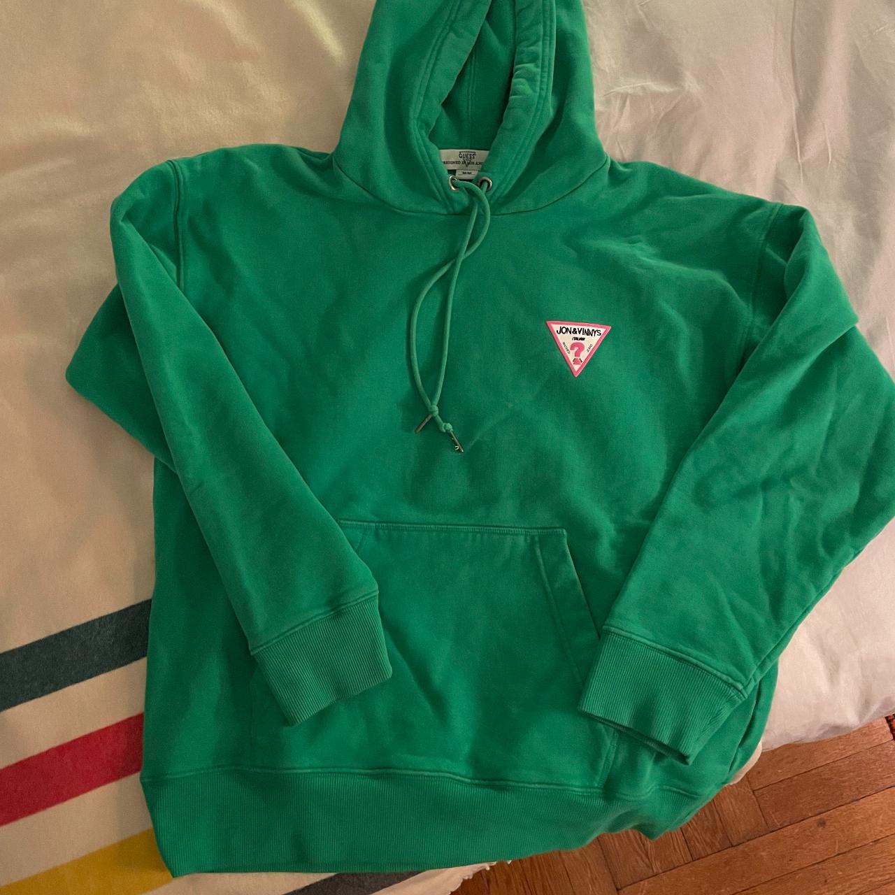 Guess green hoodie Clearance