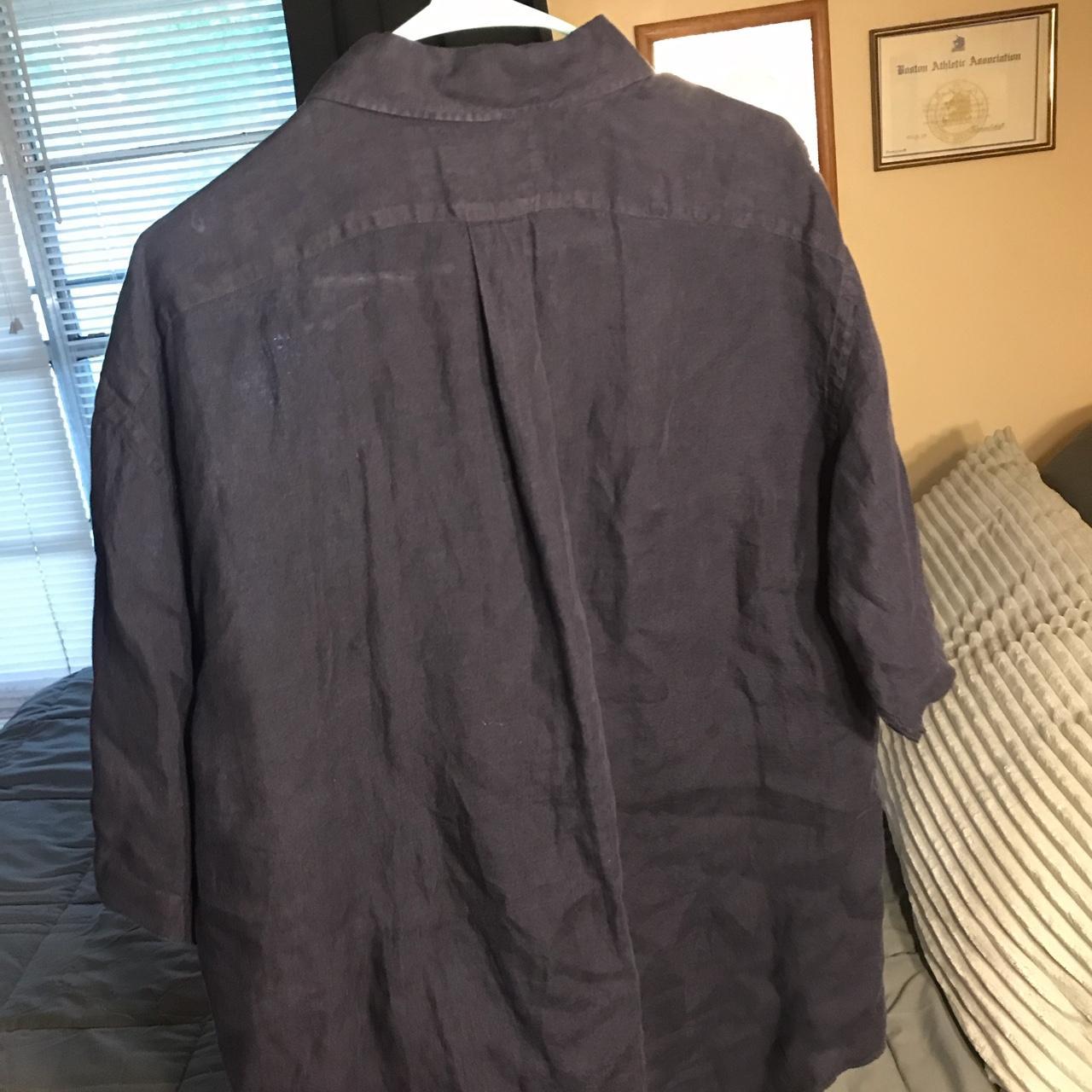 100 Linen Daniel Cremieux Collection Mens XL Navy Depop