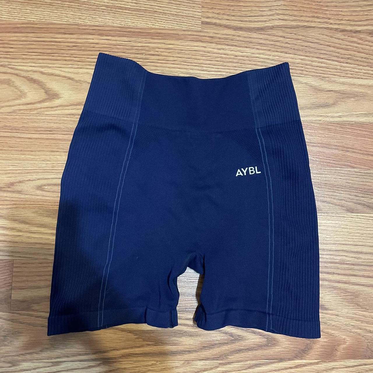 Fitted AYBL shorts, great condition, stretchy material - Depop