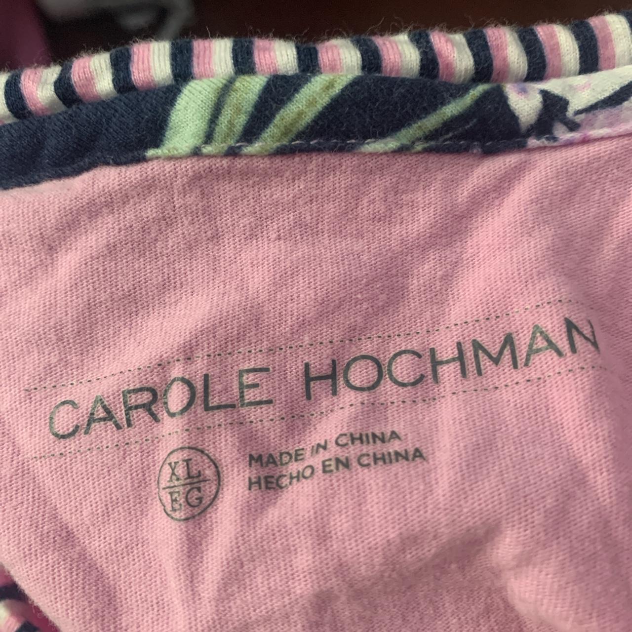 Carole Hochman pink pajama shirt - Depop