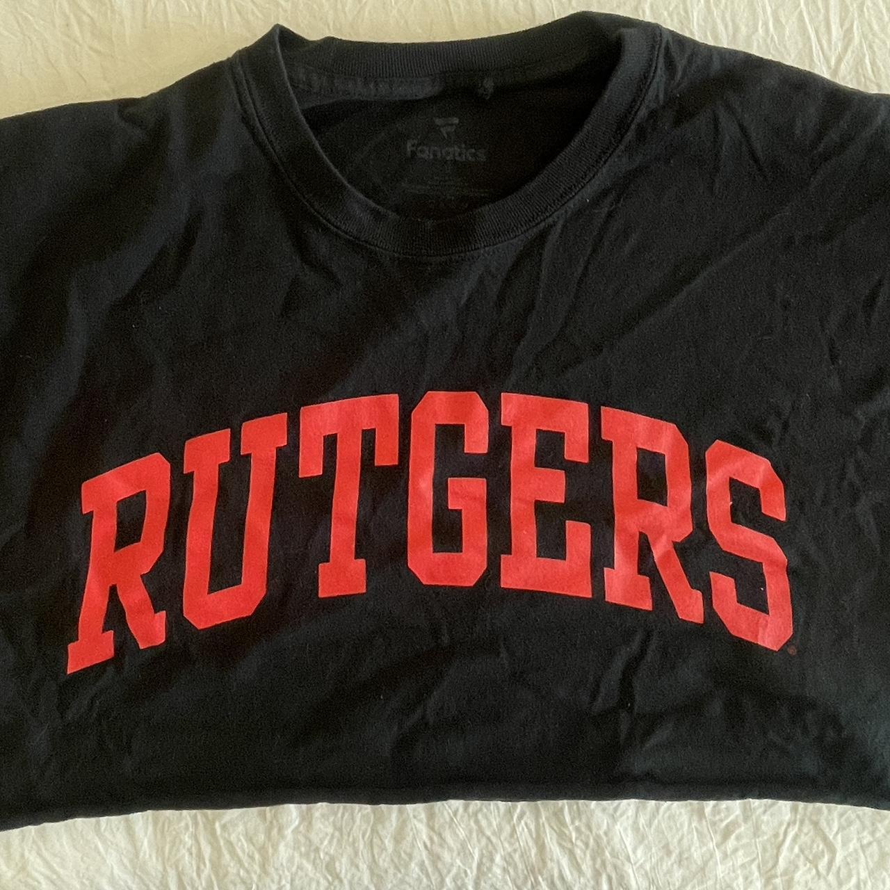 Cropped Rutgers Tee - Depop