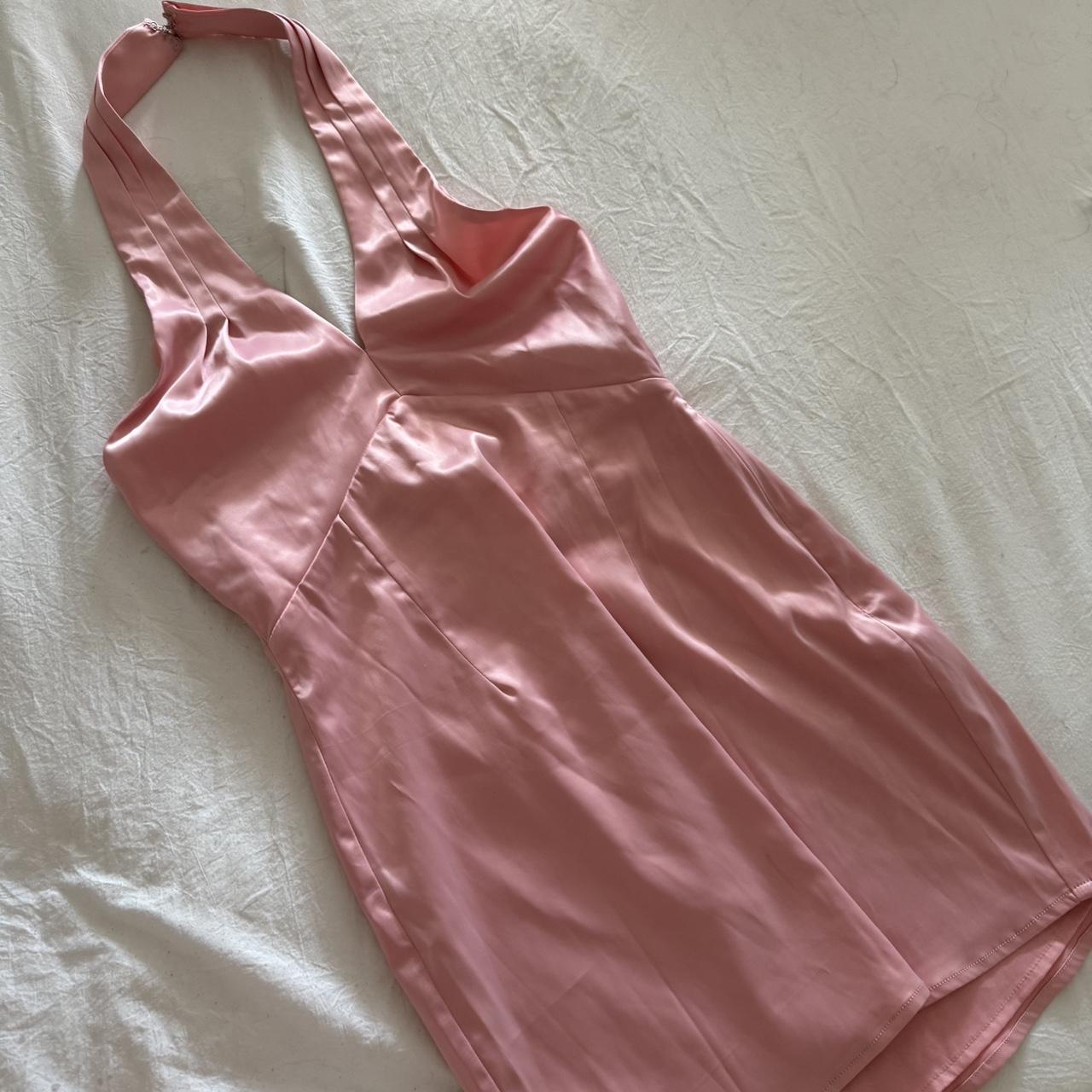 Superdown baby pink halter dress - Depop