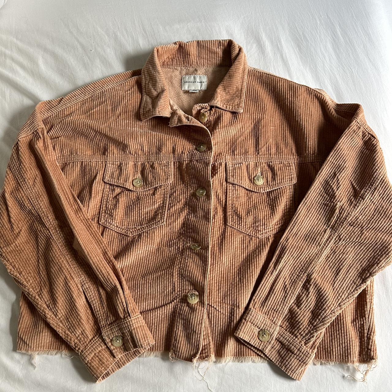 American eagle corduroy jacket Pinkish tan... - Depop