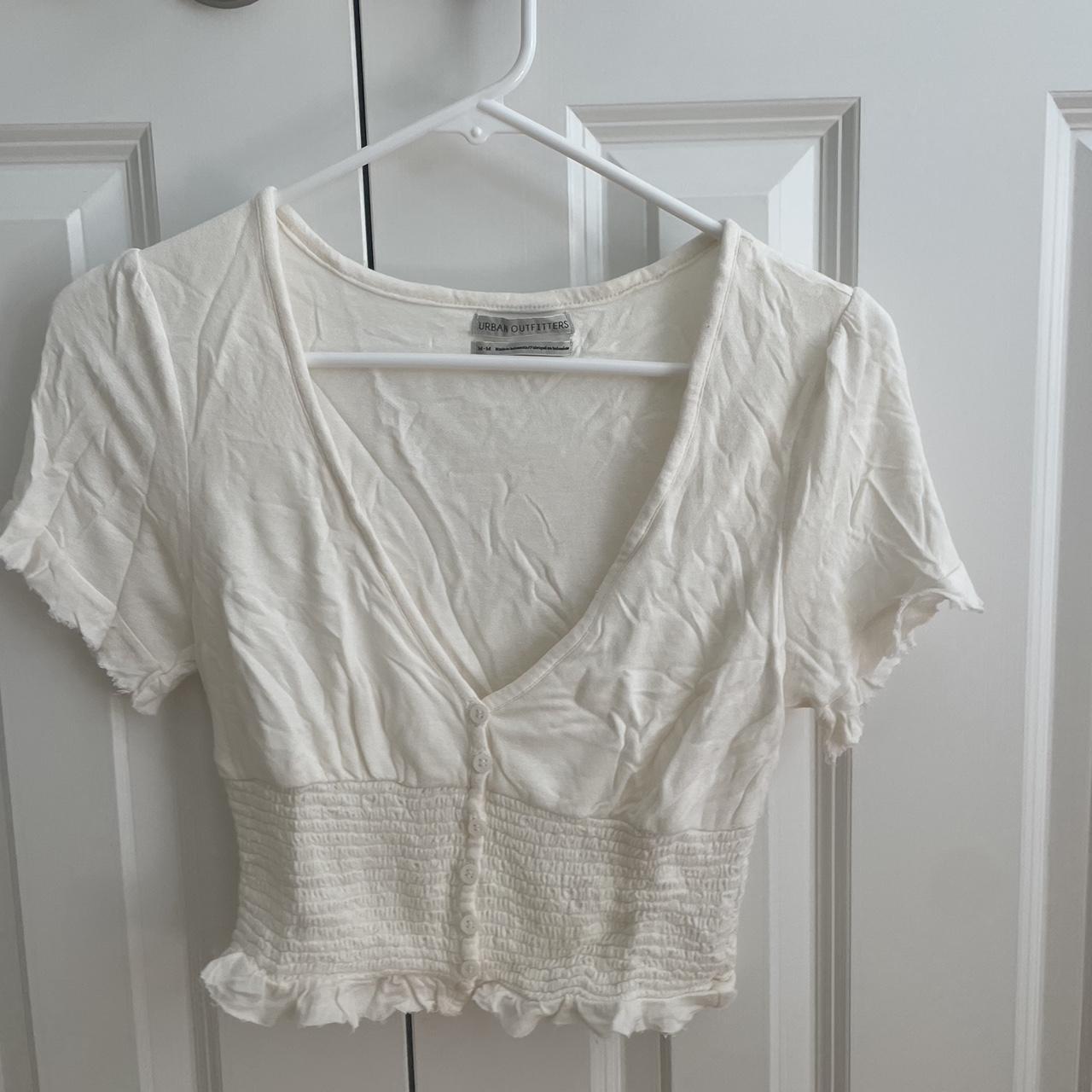 Urban Outfitters Casual cute cream top - Depop