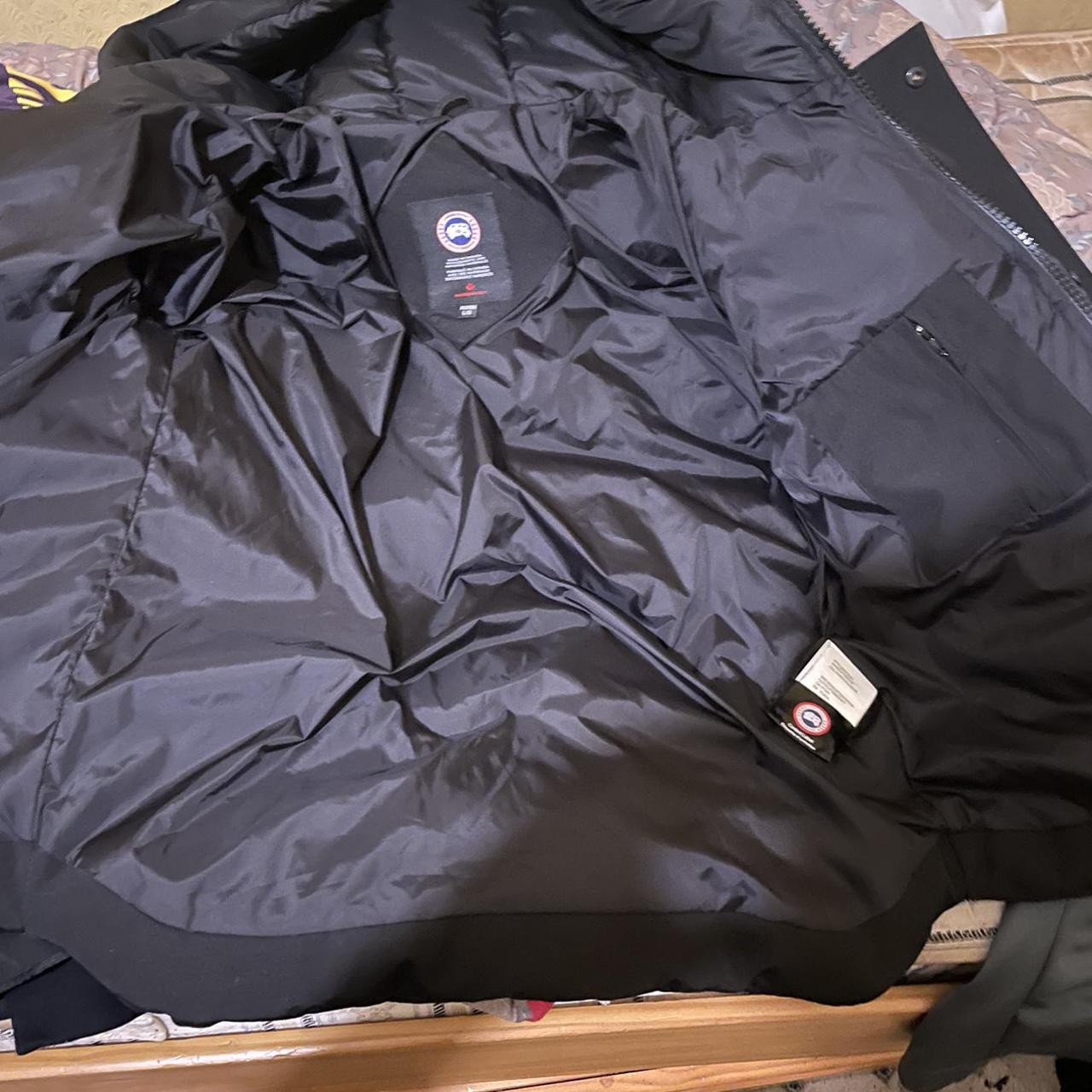 Canada Goose Men's Black and Red Coat | Depop