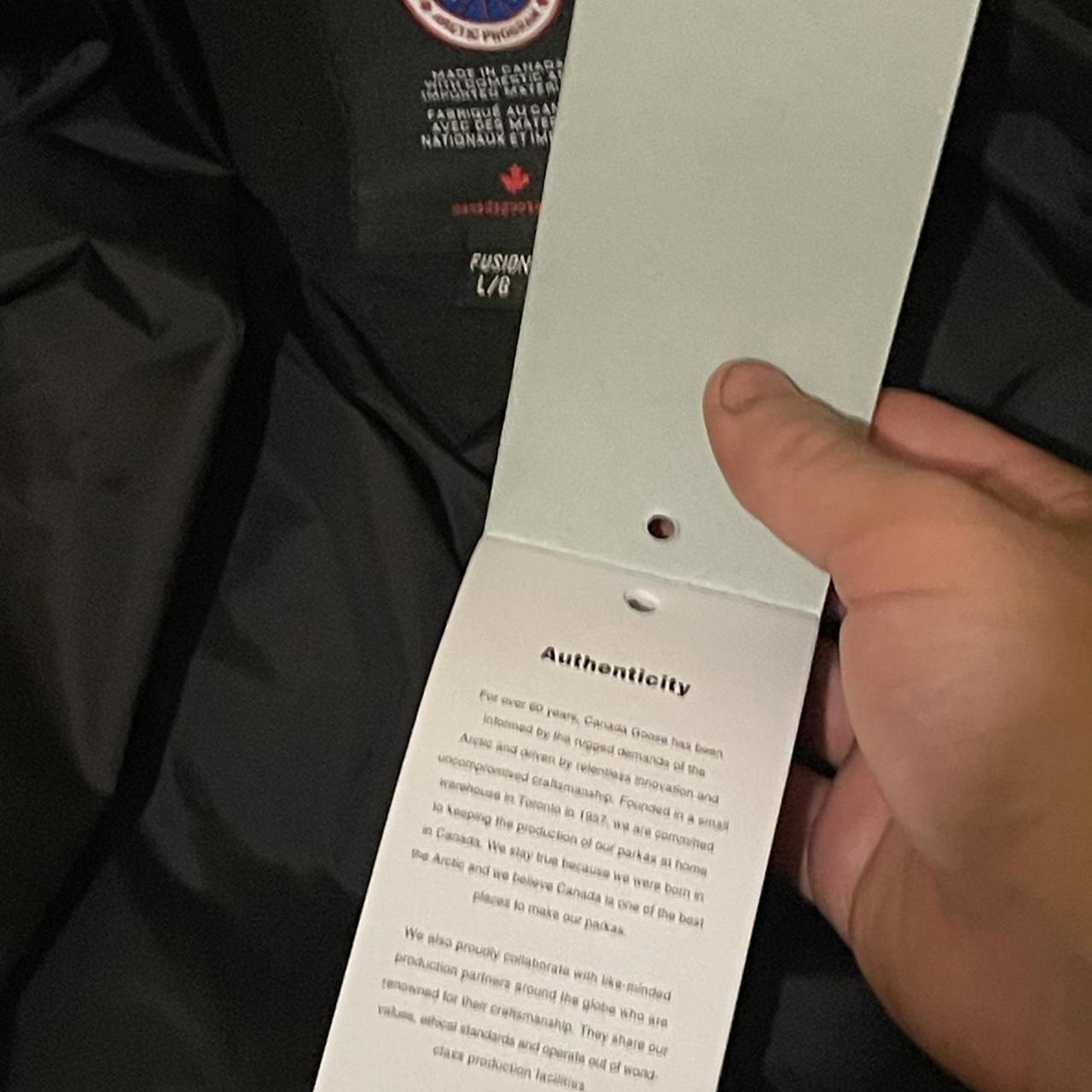 Canada Goose Men's Black and Red Coat | Depop