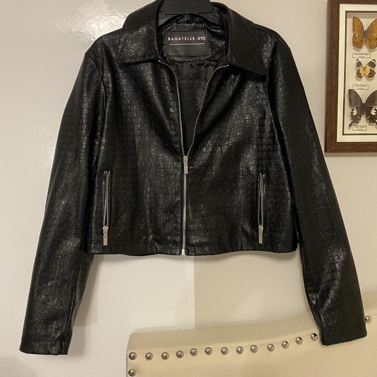 bagatelle NYC black leather jacket brand new. Depop