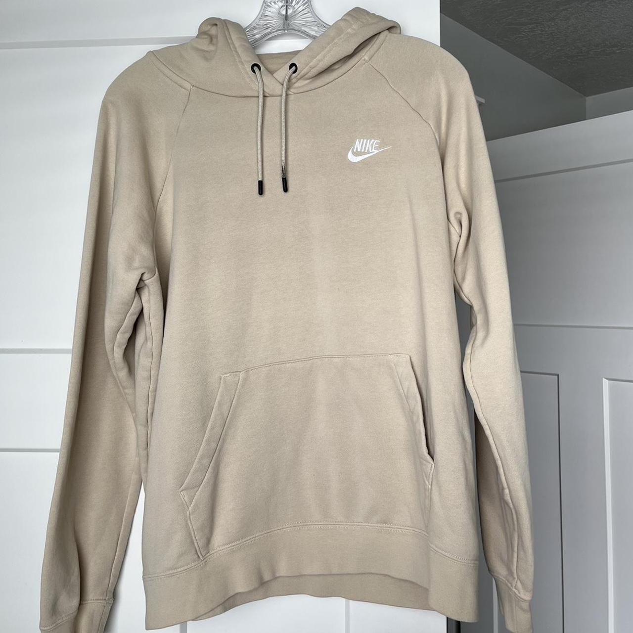 tan nike hoodie womens
