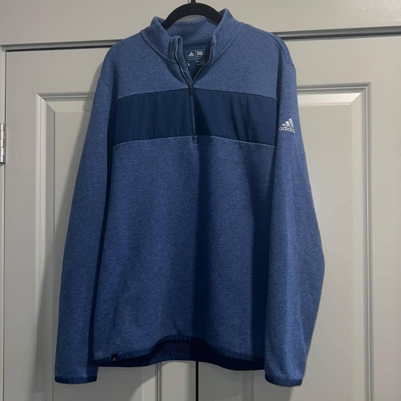 Adidas blue sweater discount mens