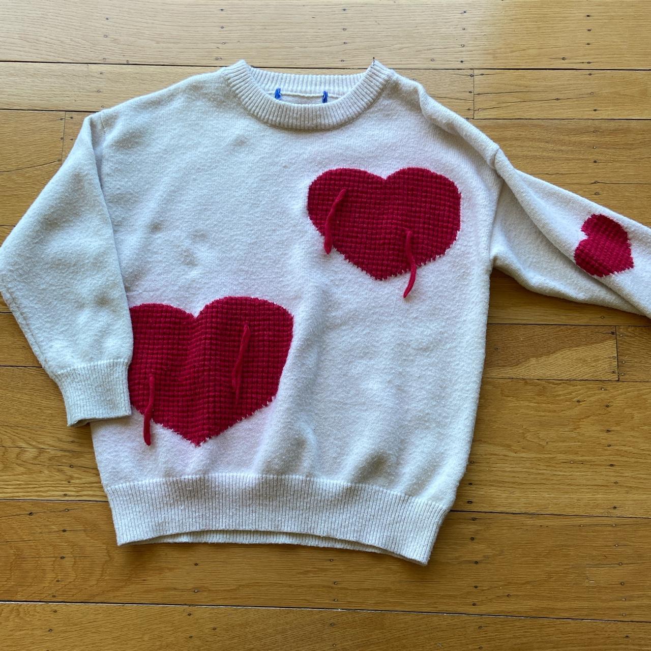 aelfric eden heart sweater perfect condition size M - Depop
