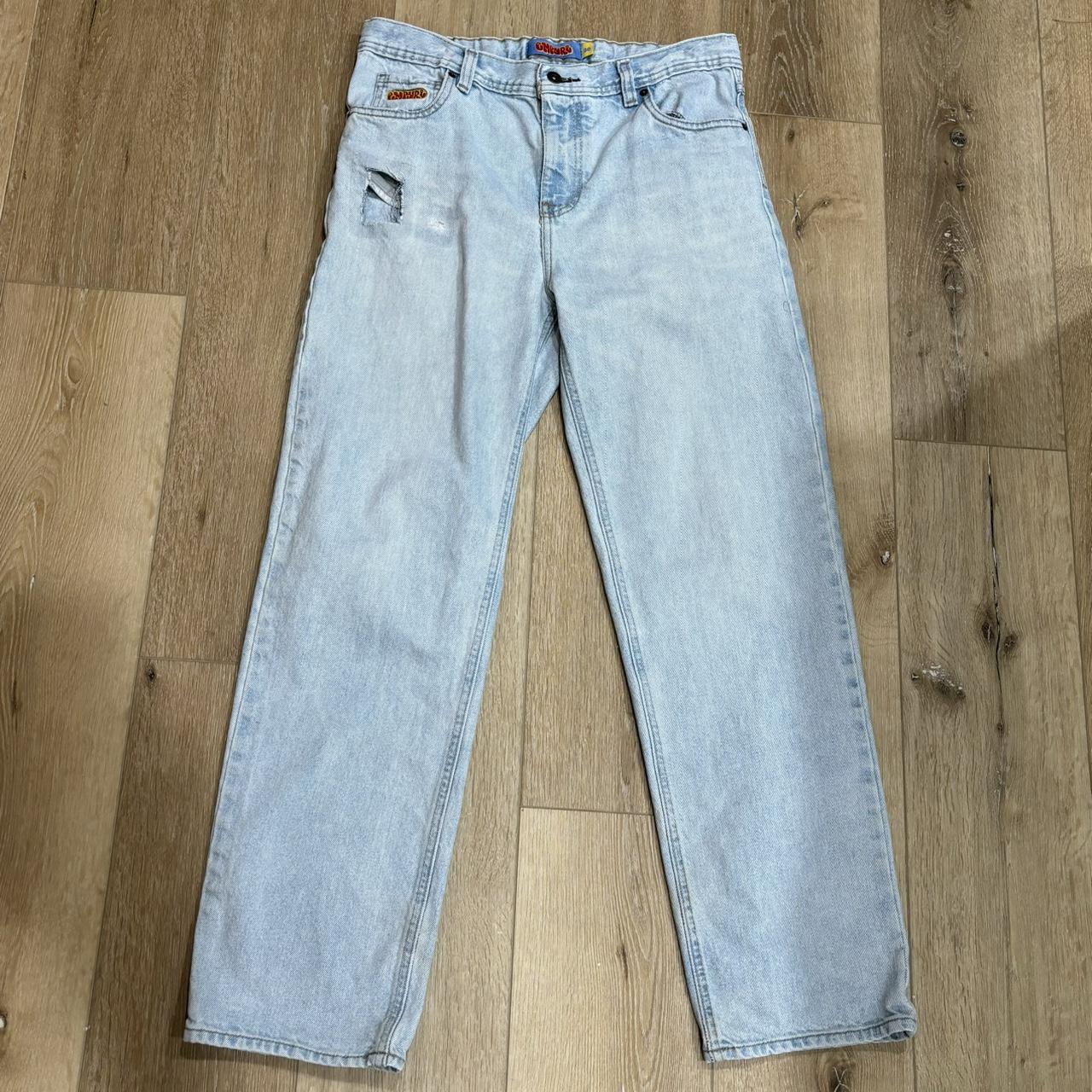 Zumiez Youth Empyre Relax Loose Fit Jeans Light... - Depop