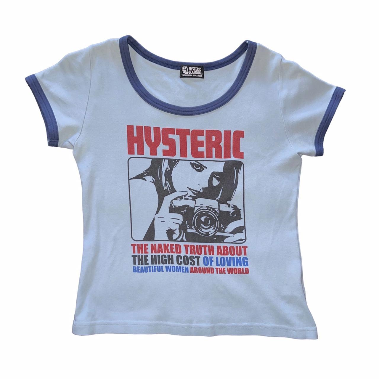 _, hysteric glamour cropped ringer tee, super...