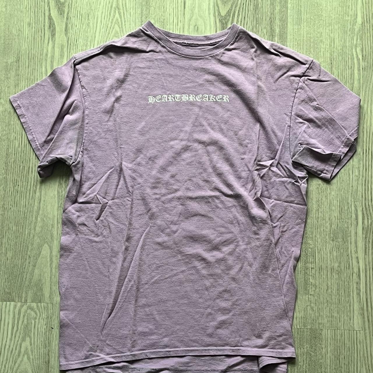 Heartbreak Men's Purple and White T-shirt