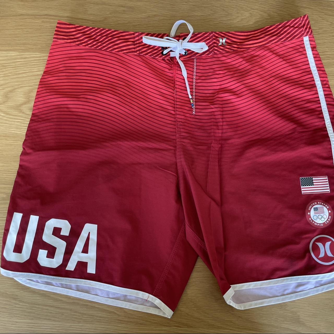 Hurley surf board short USA olympic team. - Depop