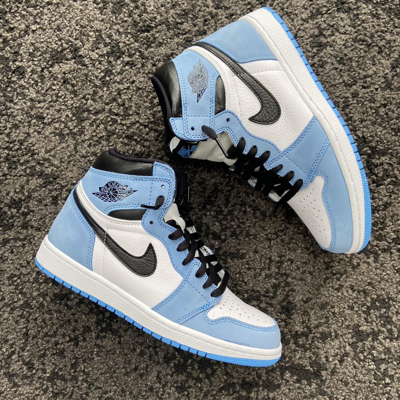 jordan shoes blue and white