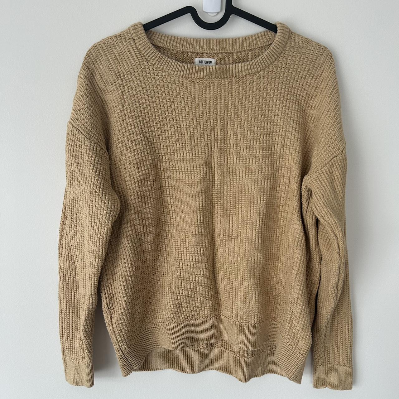 Cotton on waffle style knitted women’s jumper. Size... - Depop