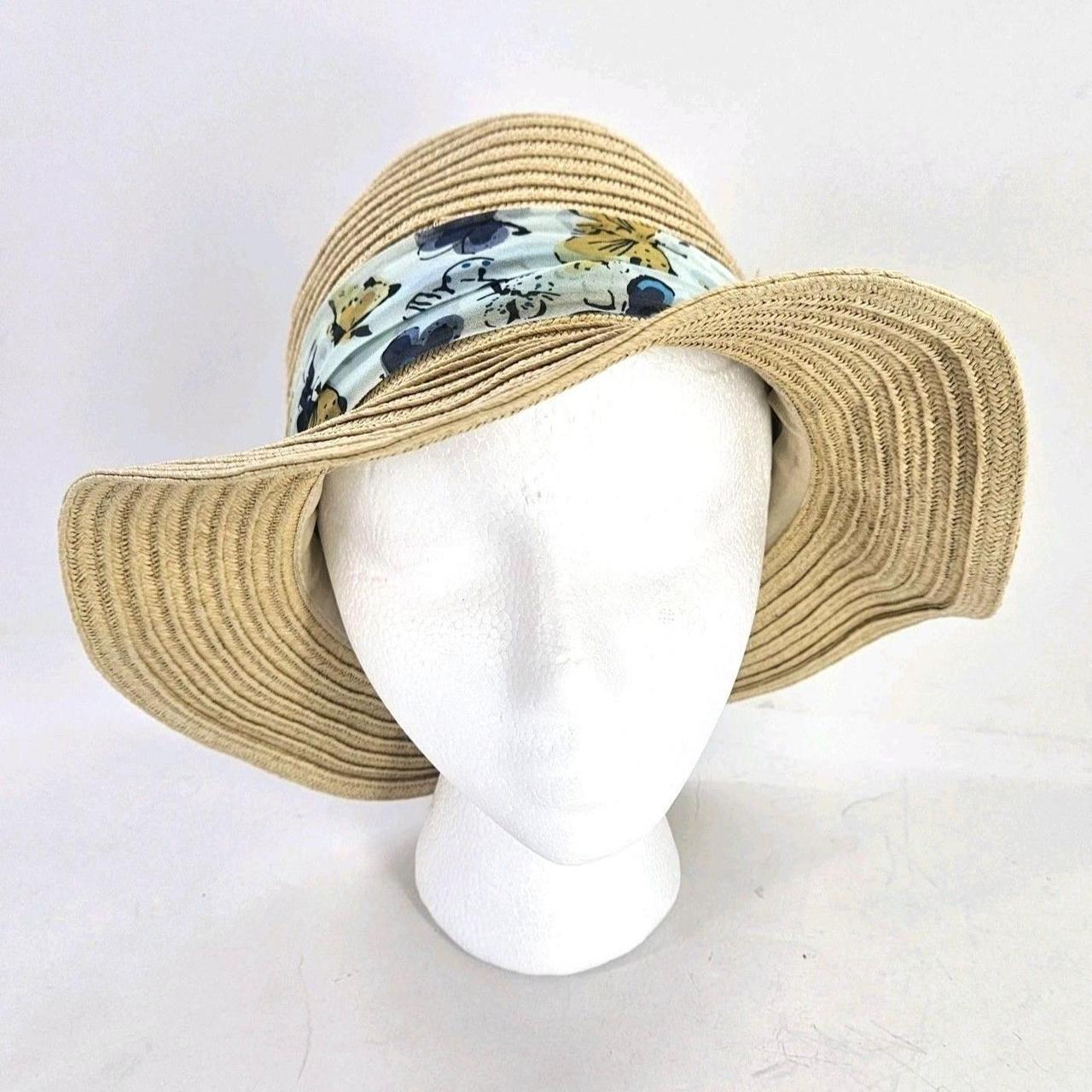 Source Unknown Women's Straw hats - Brown/Blue – … - image 3