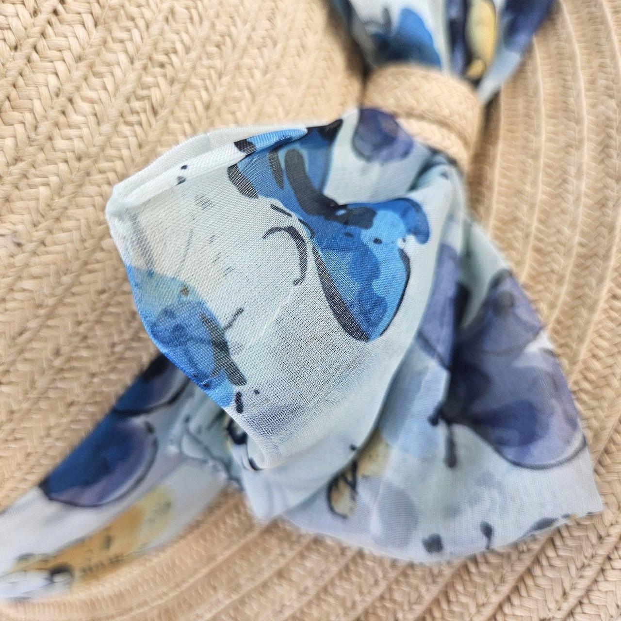 Source Unknown Women's Straw hats - Brown/Blue – … - image 6