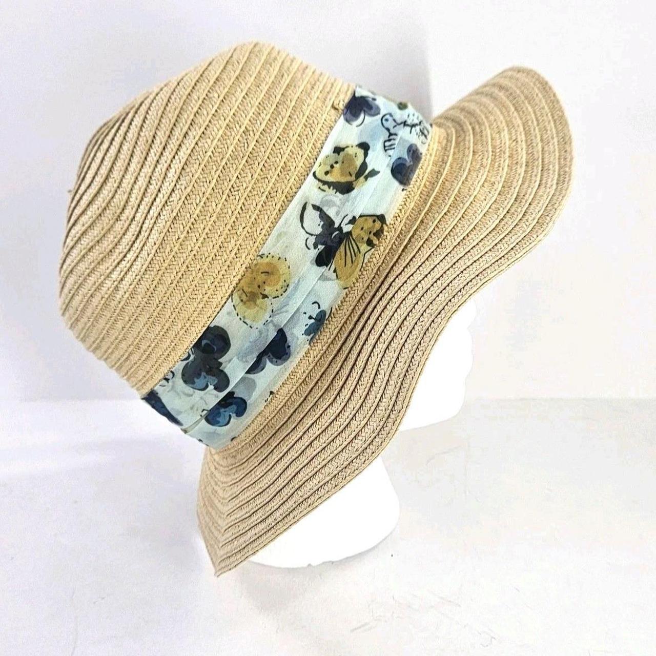 Source Unknown Women's Straw hats - Brown/Blue – … - image 5