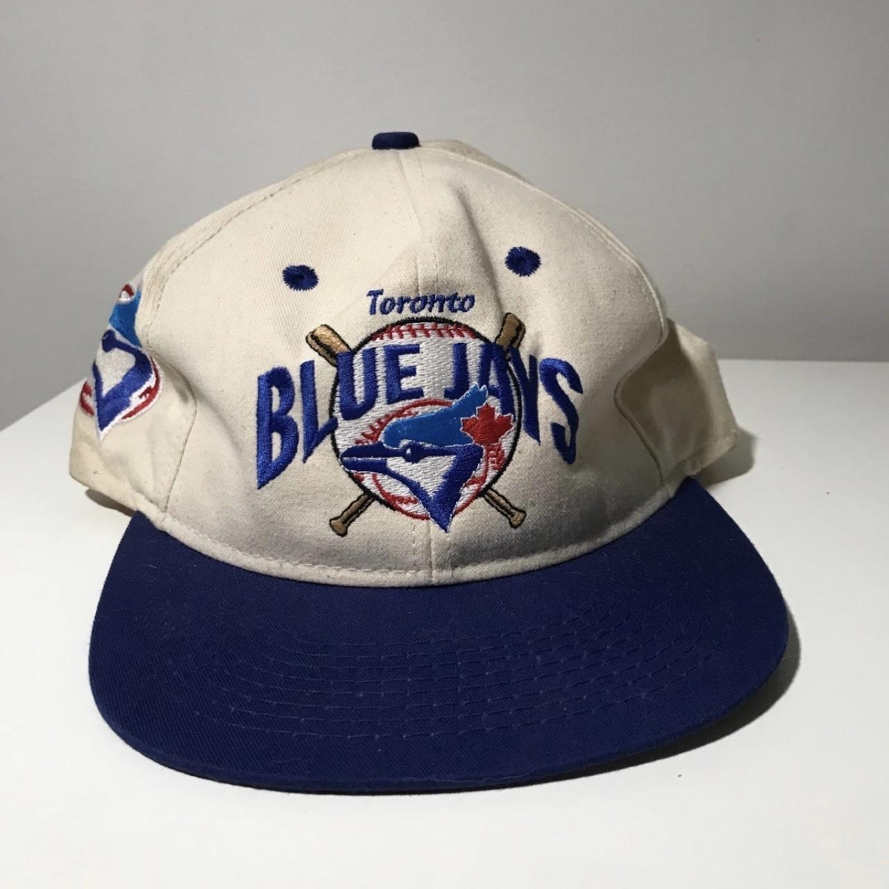 Toronto Blue Jays Vintage 90's Logo on Brim Snapback Cap Hat