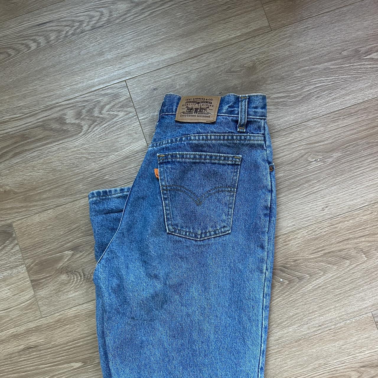 Vintage orange tab Levi’s (ultra high waisted) - Depop