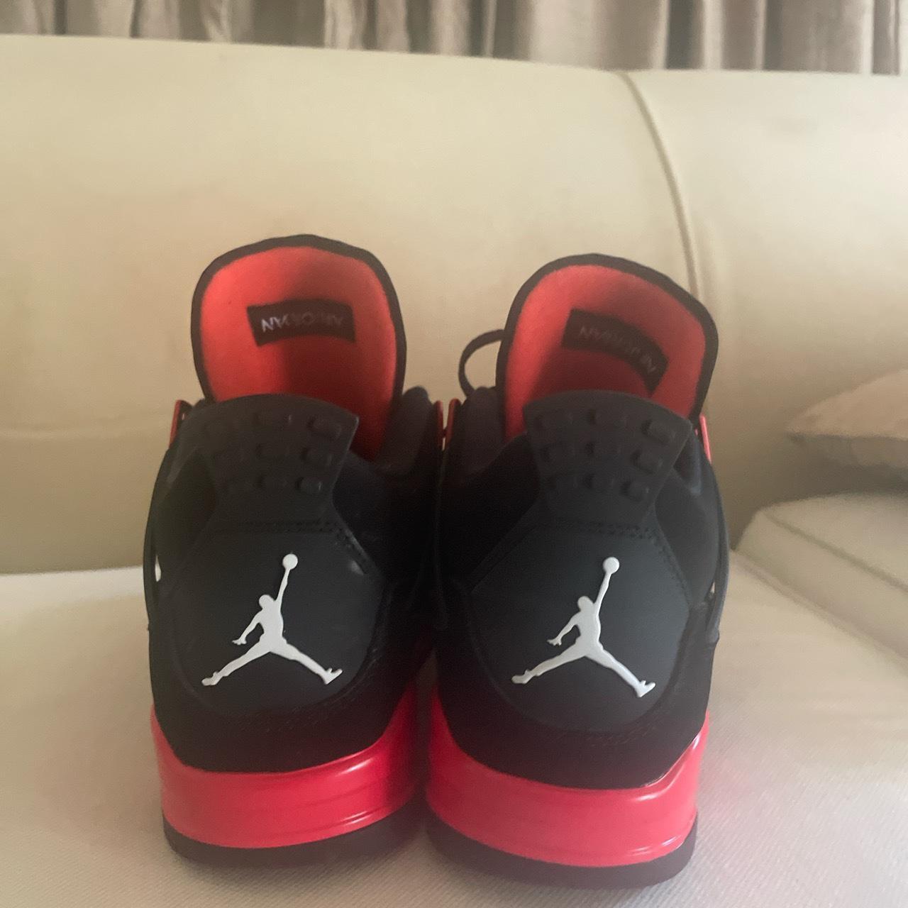 Jordan 4 red thunder size uk7. Worn a couple of... - Depop