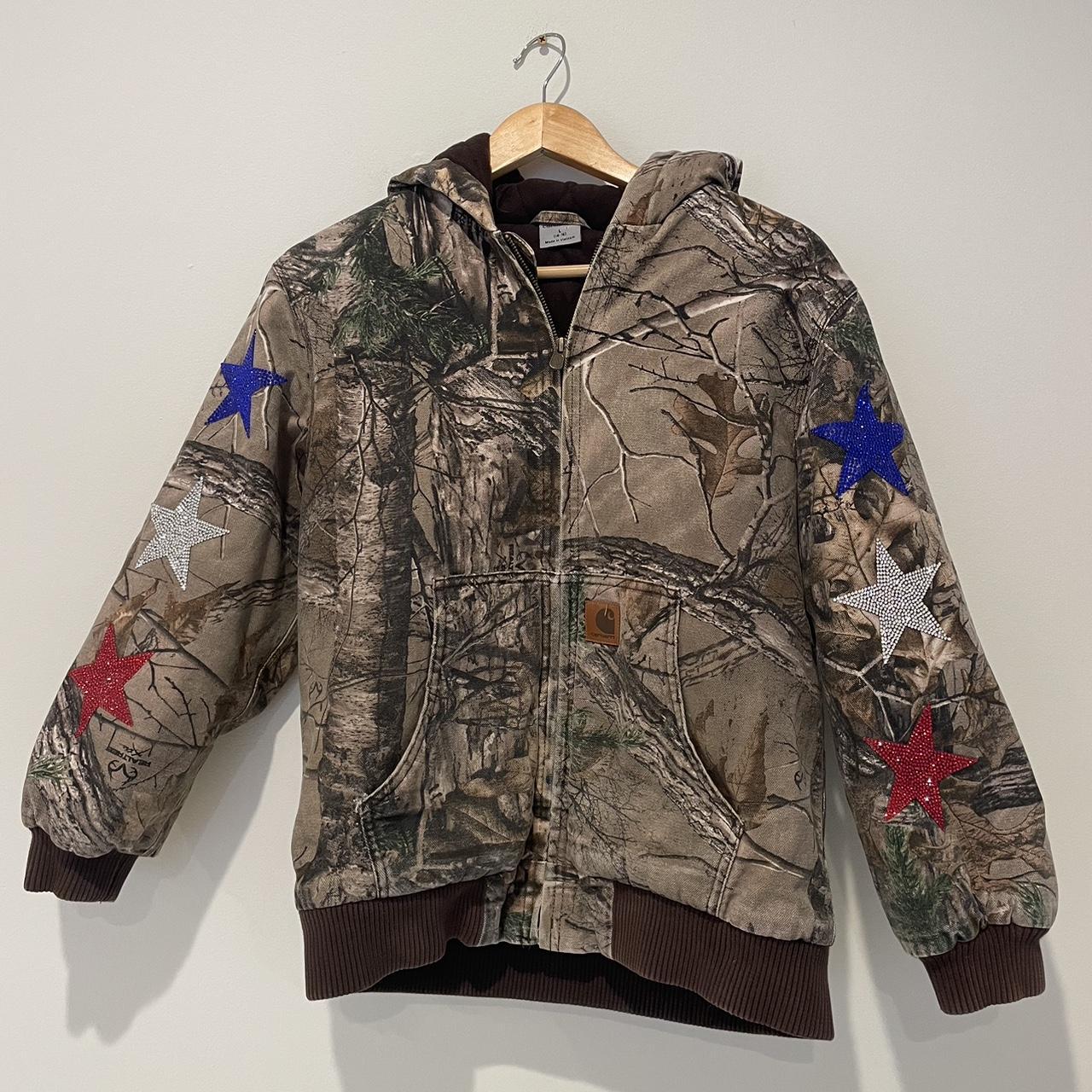 Carhartt retailers camo jacket youth