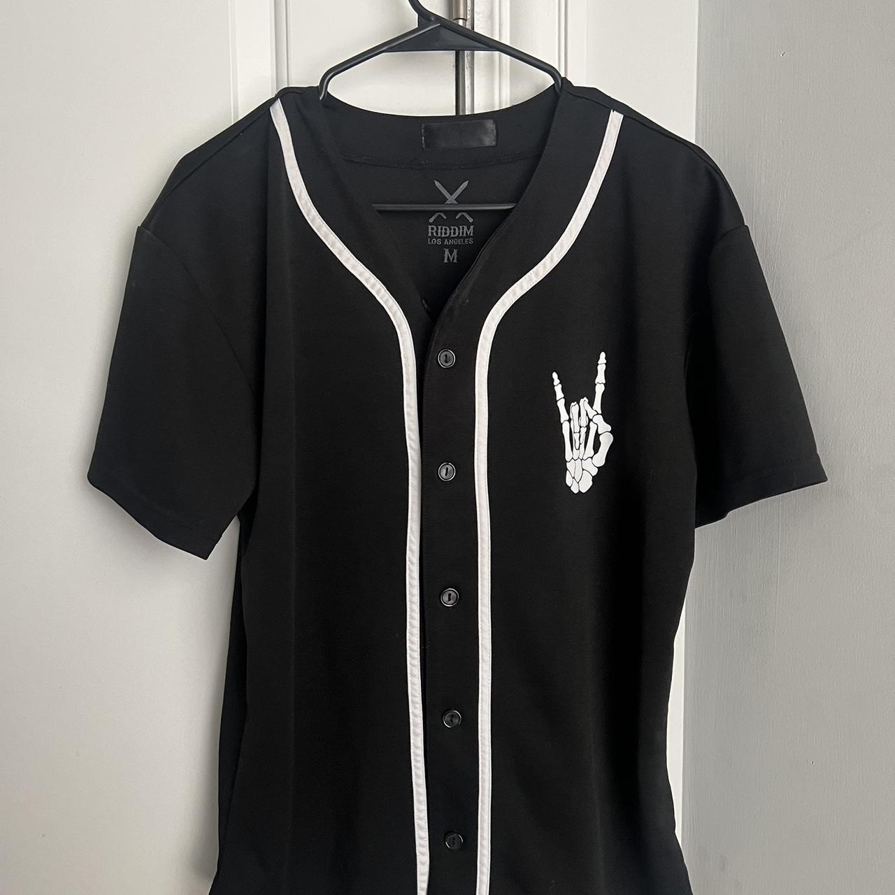 La Baseball Jersey - White/Black White/Black / M