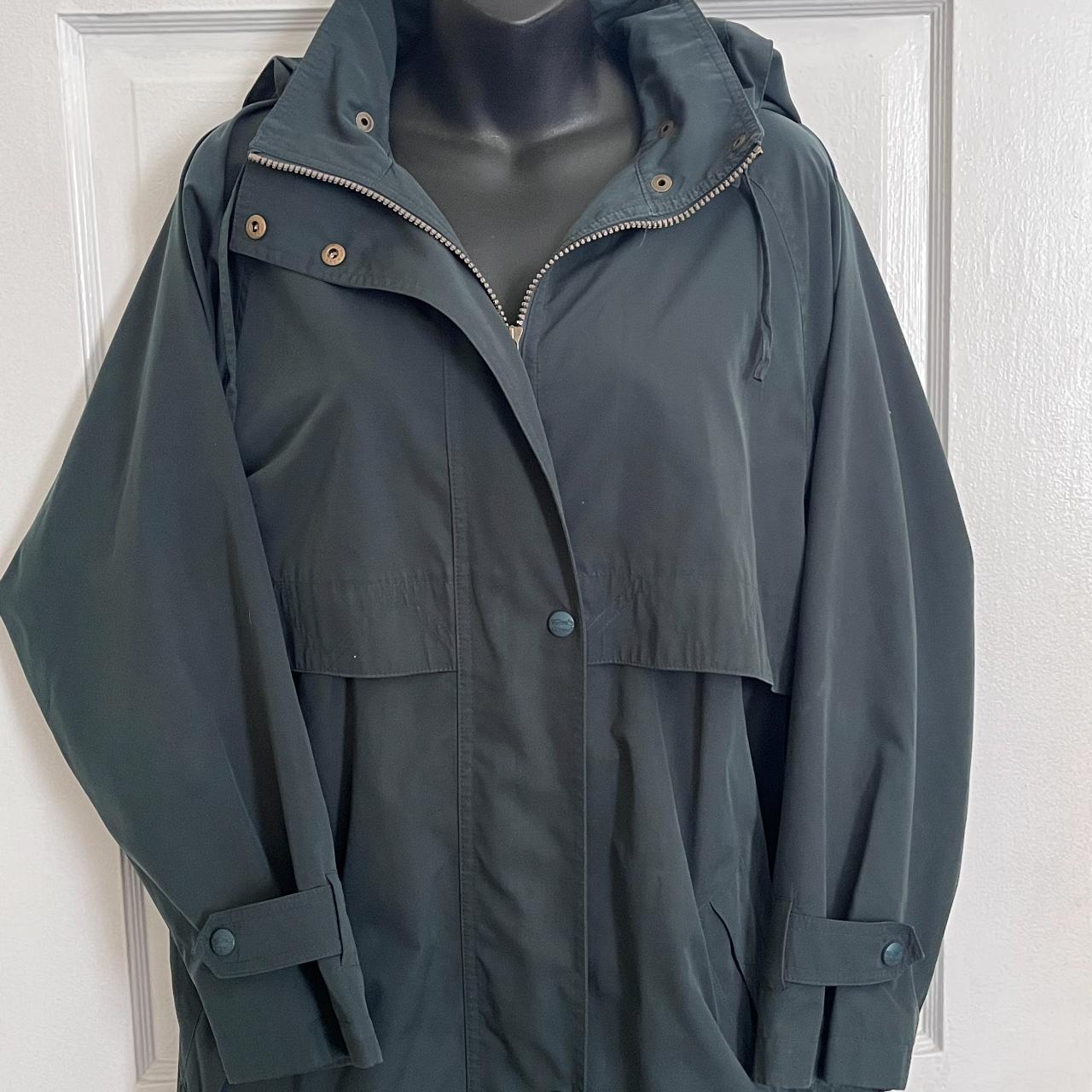 L.L. Bean OHJ60 Full Length Wool Liner Rain Trench Jacket