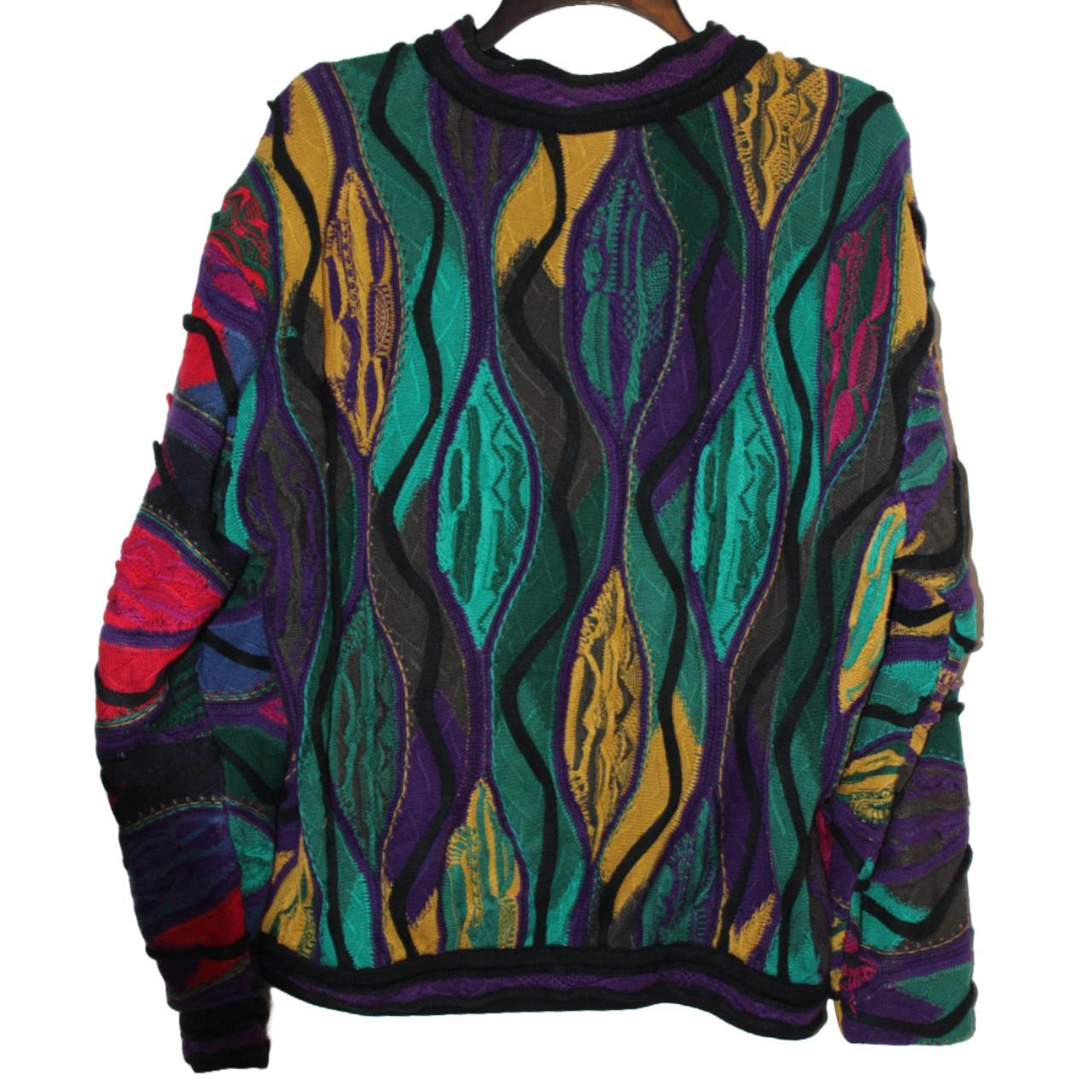 トップス 90s COOGI colorful 3D knit Vintage COOGI Australia Multicolor 3D Textured Chunky Knit