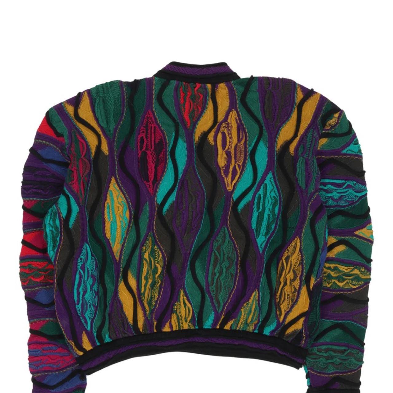 トップス COOGI 3Dknit made in Australia Vtg COOGI Sweater 3D Knit Multicolor Mercerised Made in
