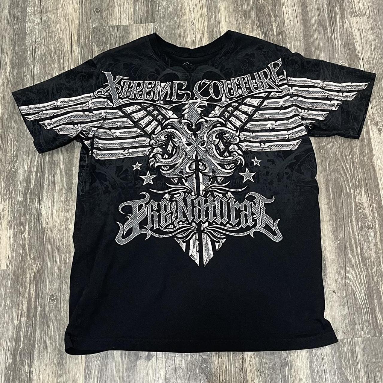 Affliction Xtreme Randy Couture graphic t-shirt... - Depop