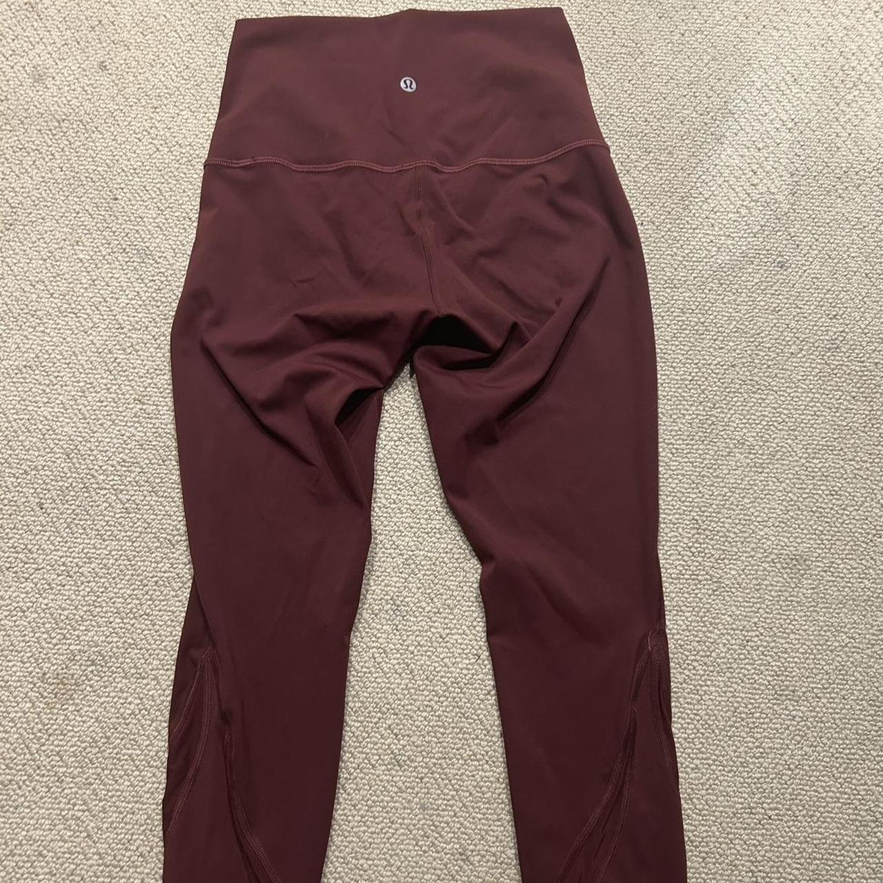 Small hole in left leg- Lululemon Wunder Under 23” - Depop